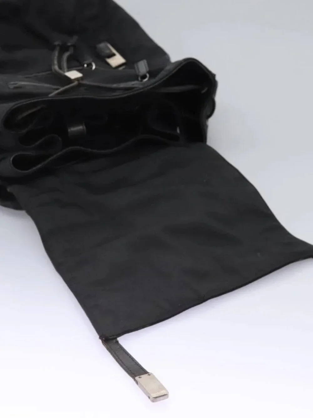 GUCCI Backpack Nylon Black Auth 117288
